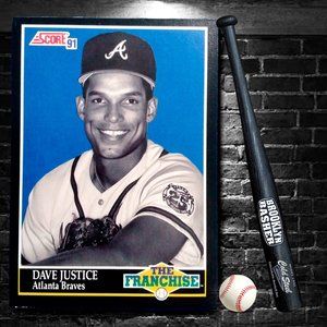 BASEBALL CARD  DAVE JUSTICE   # 861 MLB  THE FRANCHISE